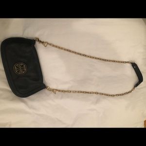 Tory Burch Black Crossbody With Gold Chain